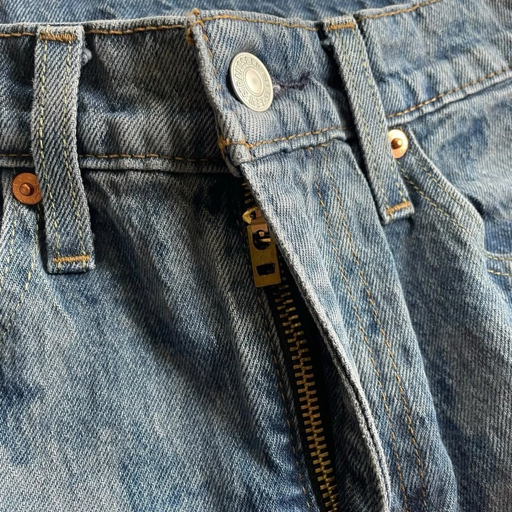 Levis 512 Jeans Mens 29 Blue Denim Slim Fit Leg Acid Wash Measured 29x30